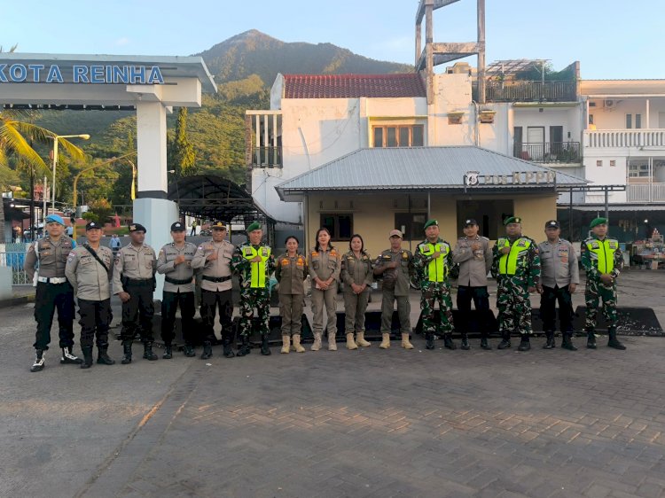 Pengamanan Humanis Polres Flores Timur Warnai Sholat Idul Adha 1447 H