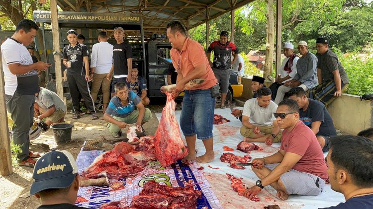 Polres Flores Timur Rayakan Idul Adha 1447 H dengan Semangat Rela Berkurban