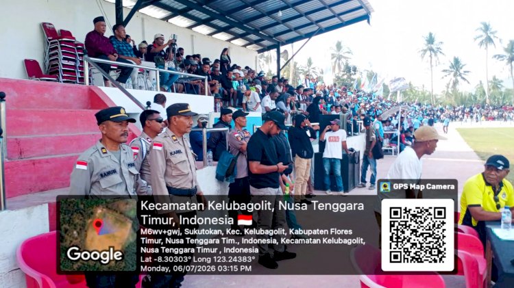 Pengamanan Maksimal, Polres Flores Timur Pastikan Ape Buan Cup II Berlangsung Aman