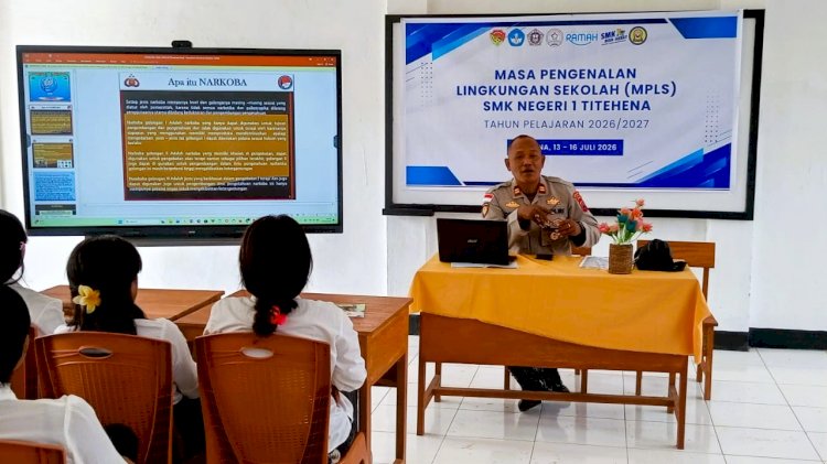 Bentuk Generasi Tangguh, Kapolsek Titehena Sosialisasikan Narkoba dan Kamtibmas