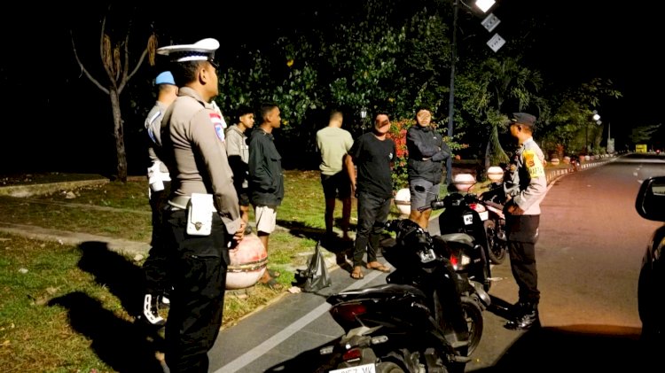 SPKT Polres Flores Timur Optimalkan Patroli Malam Antisipasi Gangguan Kamtibmas