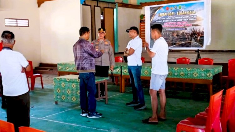 Pastikan Semua Siap, Kapolres Flotim AKBP Gede Putra Yase Kembali Cek Lokasi Prosesi Damai Lewonara–Bele