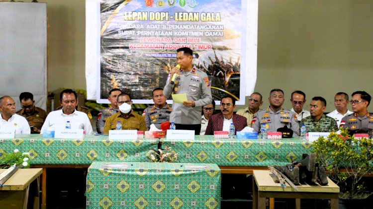 Dari Perselisihan Menuju Persaudaraan, Polda NTT Kawal Perdamaian Lowonara–Belle