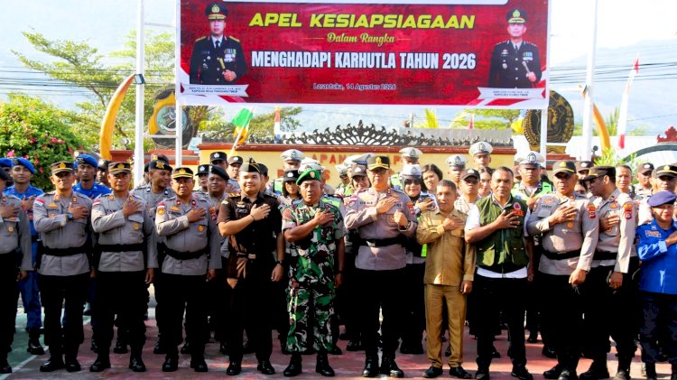 Polres Flores Timur Perkuat Kesiapsiagaan Hadapi Karhutla 2026