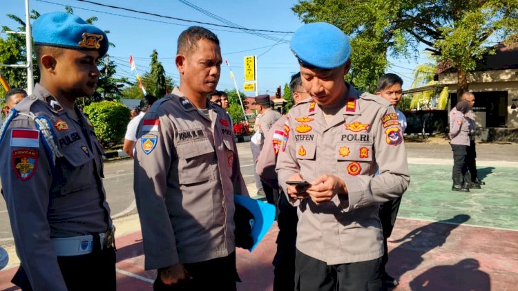 Propam Polres Flores Timur Gelar Pemeriksaan Sikap Tampang hingga Antisipasi Judi Online Personel