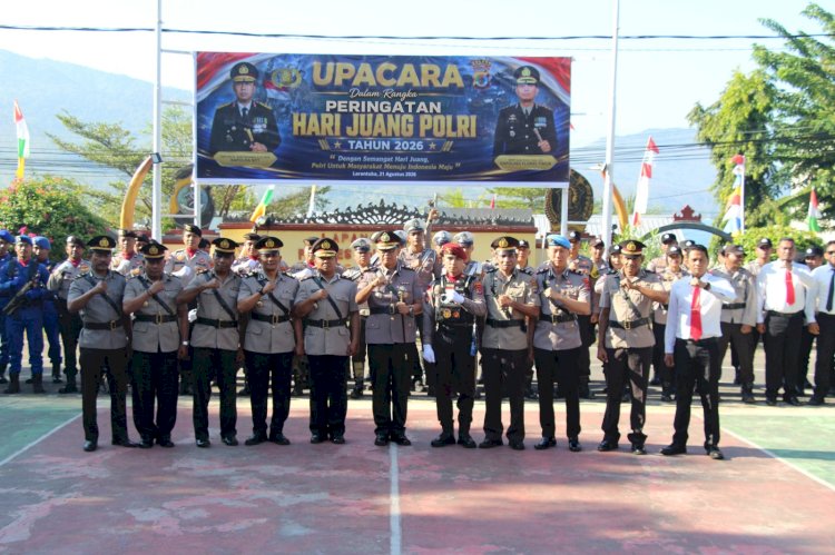 Upacara Hari Juang Polri, Kapolres Flores Timur Teguhkan Semangat Polri untuk Masyarakat