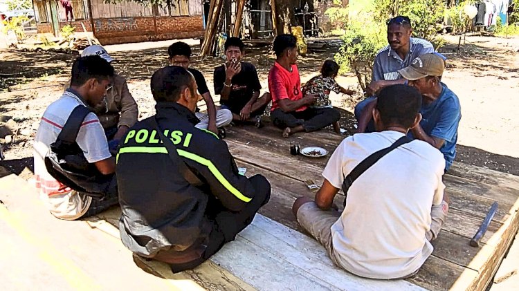 Cegah Gangguan Kamtibmas dan TPPO, Bhabinkamtibmas Ajak Warga Tingkatkan Kepedulian