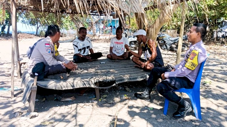 Bhabinkamtibmas Sambangi Warga Bele, Jaga Kamtibmas Tetap Kondusif