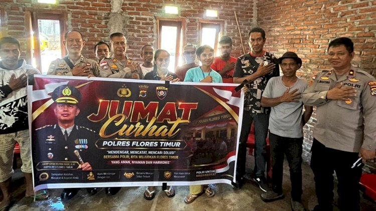 Wakapolres Flotim Gelar Jumat Curhat di Mudakeputu, Perkuat Kedekatan dengan Masyarakat
