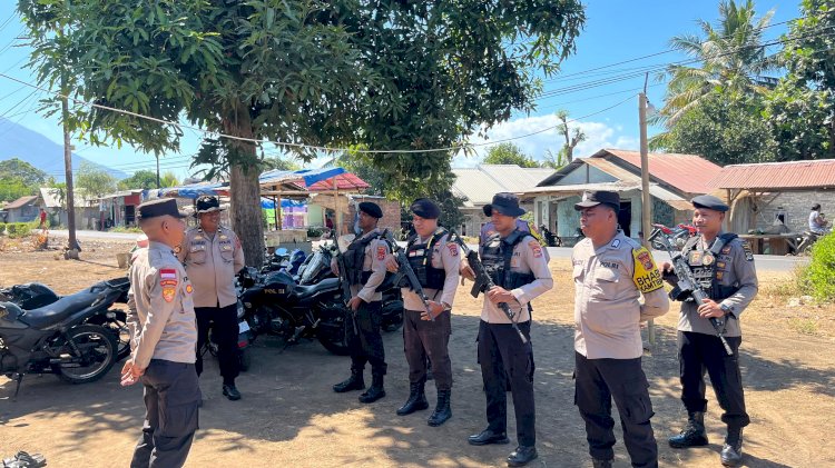 Menjaga yang Sudah Tenang, Polres Flotim Perkuat Patroli Dialogis