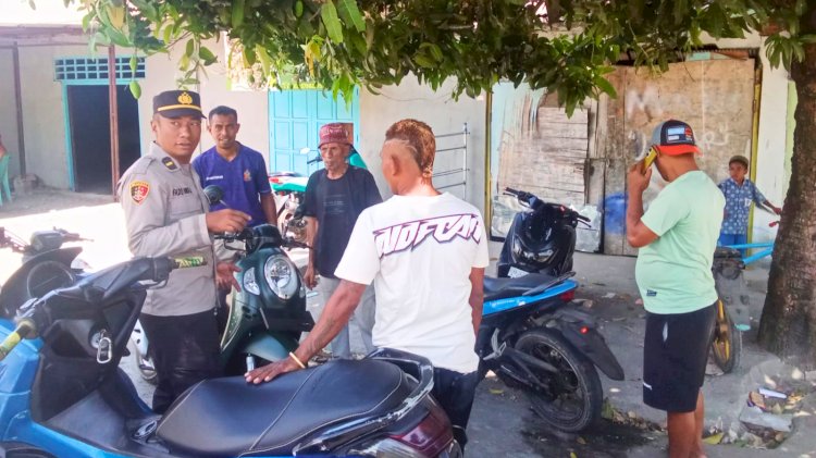Langkah Awal di Tempat Baru, Kapolsek Adonara Barat Dekati Pemerintah dan Masyarakat