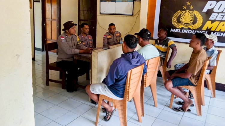 Bhabinkamtibmas Polsek Adonara Mediasi Kecelakaan Lalu Lintas, Kedua Pihak Sepakat Berdamai
