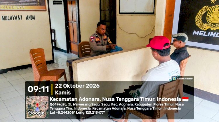 Polsek Adonara Laporkan Situasi Kamtibmas, Wilayah Terpantau Aman dan Terkendali