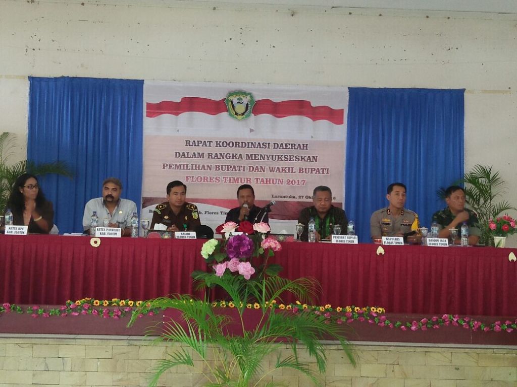 Rapat Koordinasi Daerah Dalam Rangka Menyukseskan Pemilihan Bupati Dan Wakil Bupati Flotim 2017.