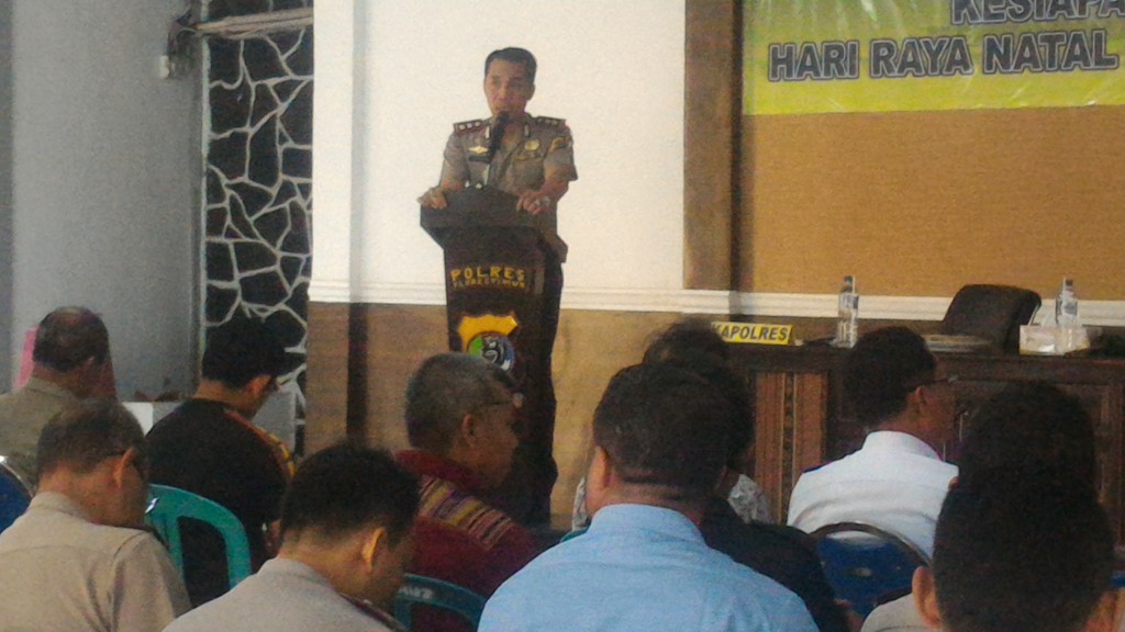 Polres Flores Timur Gelar Rakor Kesiapan Pengamanan Natal 2016 dan Tahun Baru 2017