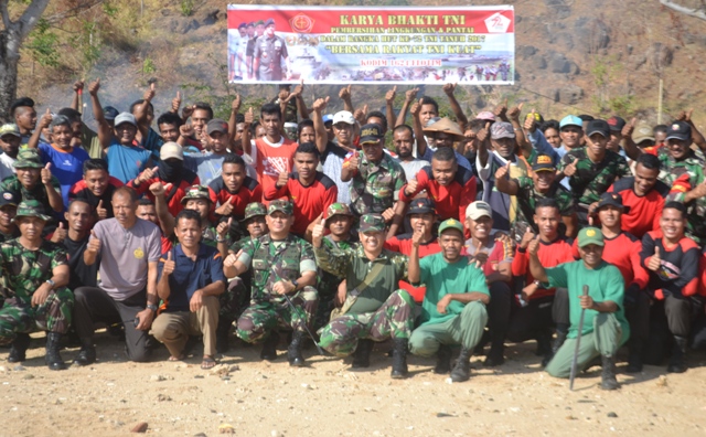 Polres Flotim Bersinergi dengan Kodim 1624 Larantuka Dalam Rangka Menyongsong HUT TNI Ke-72 Tahun 2017