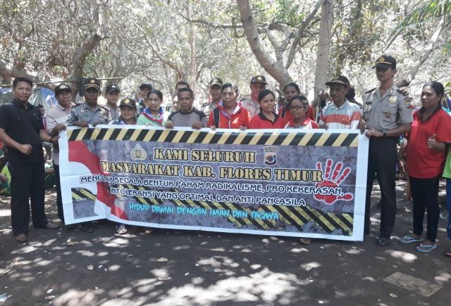 Kasat Binmas Polres Flotim Binluh Paham Radikalisme dan Anti Pancasila
