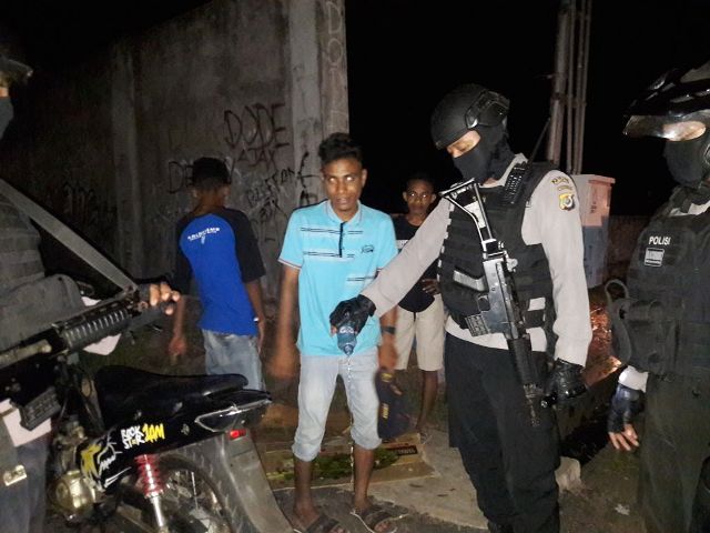 Kesigapan Tim Pana Elang Polres Flotim,  Amankan Kota Larantuka dari Ancaman Gangguan Kamtibmas
