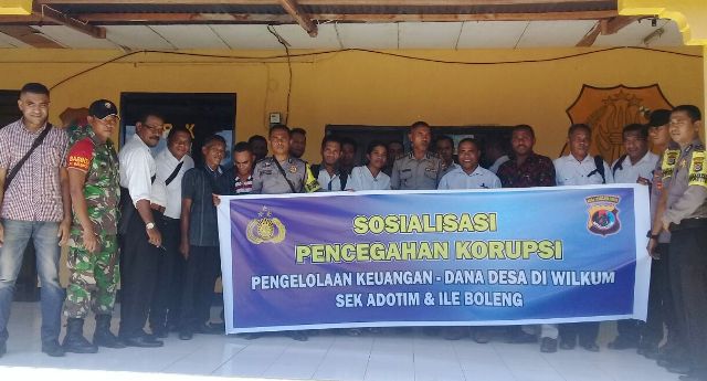 Polsek Adonara Timur Giat Sosialisasi Penggunaan Pengelolaan Dana Desa