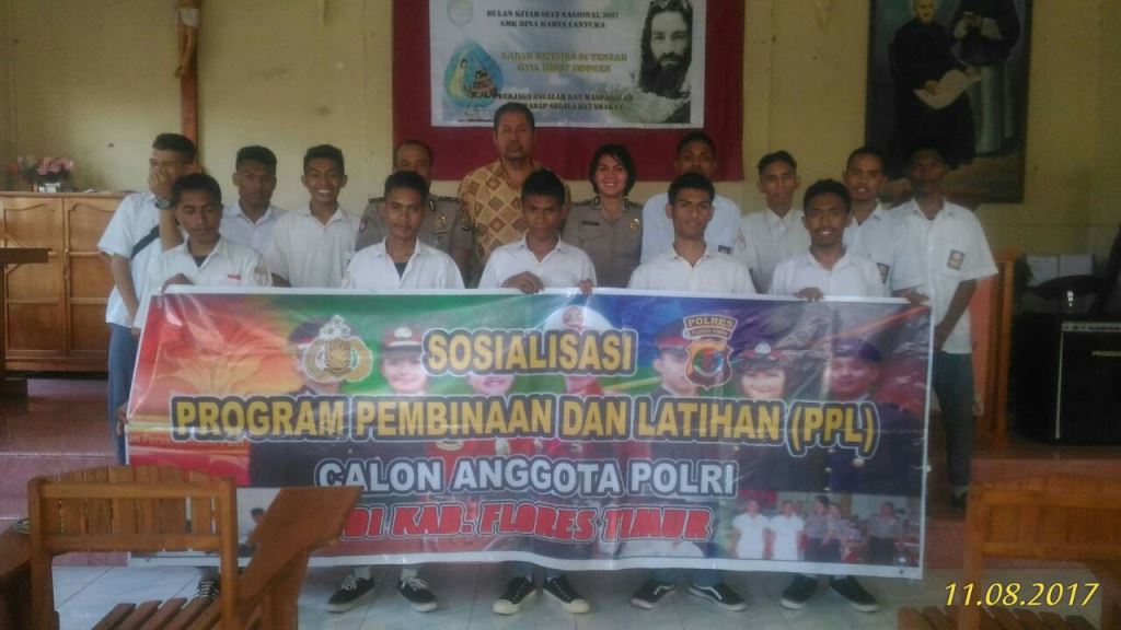 Sosialisasi Program Pembinaan dan Latihan ( PPL ) Dalam rangka Merekrut Calon Anggota Polri T.A. 2018