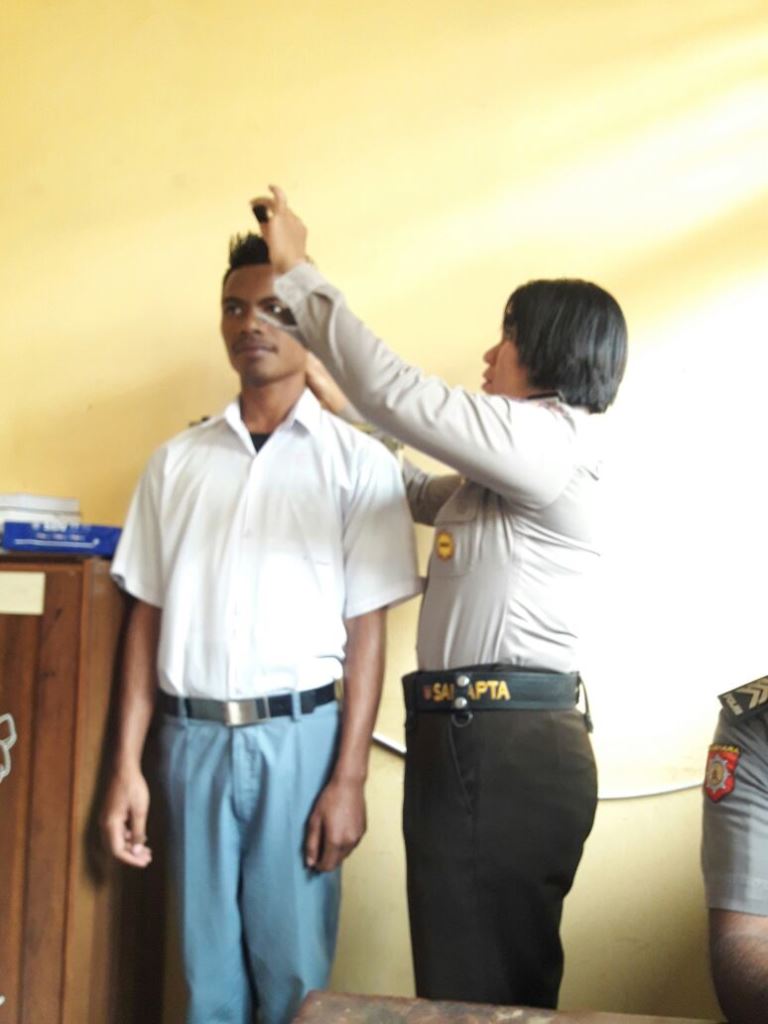 Polres Flotim Mulai Seleksi  Giat Program Pembinaan dan Latihan Dalam rangka Rekrutment Anggota Polri T.A. 2018