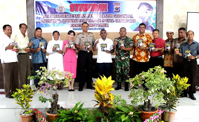 Kapolres Flotim Launching Aplikasi Flop Line dan Call Centre 110
