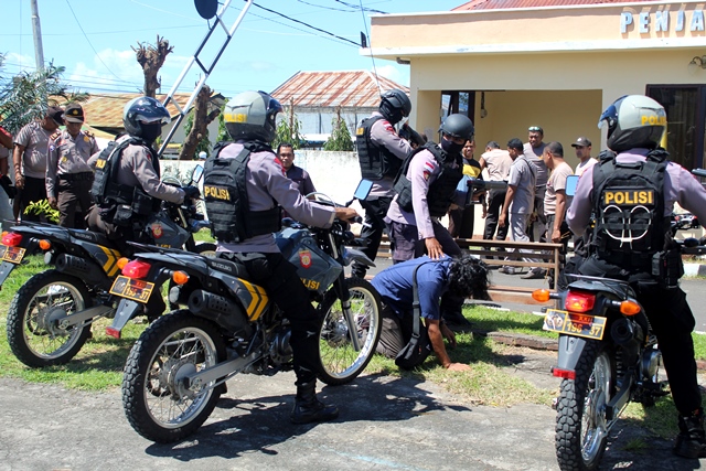 Jelang Pilkada Serentak 2018, Polres Flotim Laksanakan Simulasi Pengamanan Tahapan Pilkada