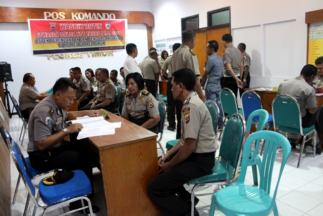 Polres Flotim Terima Tim Wasrik Itwasda Polda NTT Tahap I T.A 2018