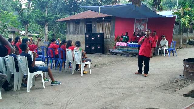 Kapospol Lewolema Pimpin Pengamanan Kampanye Dialogis Paket Marhaen