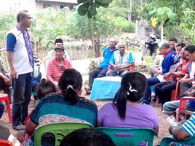 Kapolsek Adobar Pimpin Pengamanan Calon Gubernur NTT dari Paket Harmoni Giat Kampanye Dialogis Secara Blusukan Dalam Rangka Pilkada NTT Tahun 2018