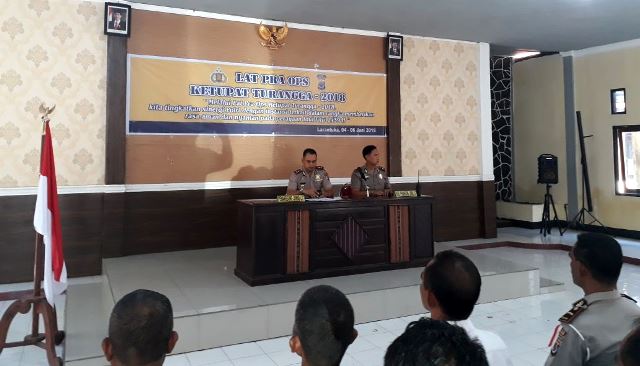 Jelang Lebaran, Polres Fotim Gelar Lat Pra Ops Ketupat Turangga 2018