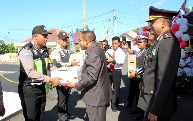 Bupati Flotim Berikan Apresiasi Terhadap Kinerja Polres Flotim Dalam Mendukung Pembangunan Daerah