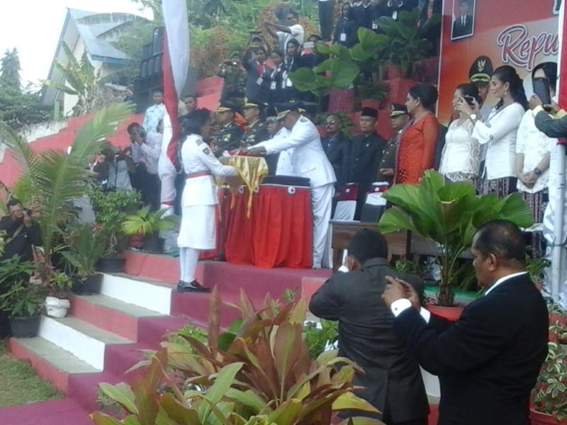 Upacara Peringatan Detik – detik Proklamasi Dalam rangka HUT Kemerdekaan RI Ke-73 Tingkat Kabupaten Flotim