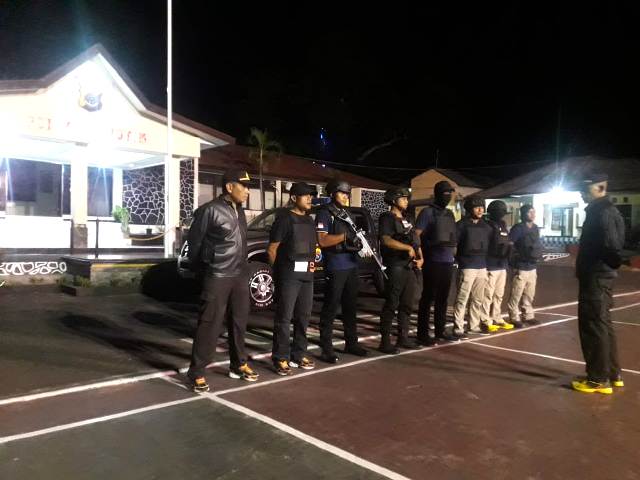 Polres Flotim, Team Pana Elang Lakukan Patroli Malam Minggu Antisipasi Tindak Kejahatan