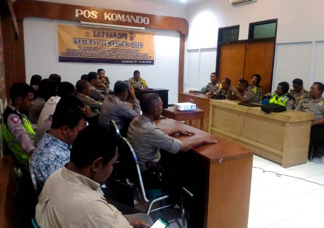 Polres Flotim Gelar Lat Pra Ops Ketupat Turangga 2019