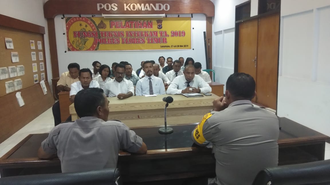 Pelatihan Fungsi Teknis Intelkam TA. 2019 Polres Flotim
