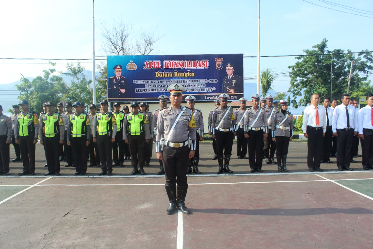 Pasca Operasi Ketupat, Kapolres Flotim Pimpin Apel Konsolidasi Berakhirnya Operasi Ketupat 2019