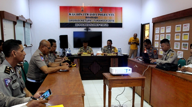 Was Ops Itwasda Polda NTT Dalam Rangka Operasi Ketupat Turangga 2019 di Polres Flotim