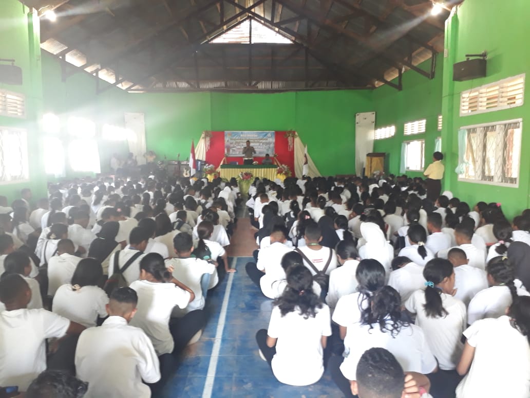 Sosialisasi Tertib Berlalu Lintas, Dikyasa Sat Lantas Polres Flotim Blusukan ke Sekolah