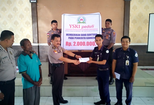 Sosialisasi Kanker oleh YSKI di Polres Flotim
