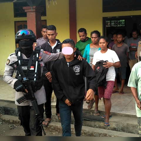 Sat Reskrim Jemput 7 Orang TSK Kasus Pengerusakan Rumah Diosis Keuskupan Larantuka