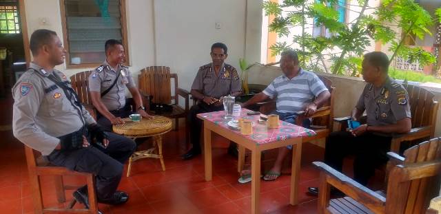 Jaga Situasi Kondusif, Tim Pre-emtif Polres Flotim lakukan sambang di PT. Rerolera Hokeng