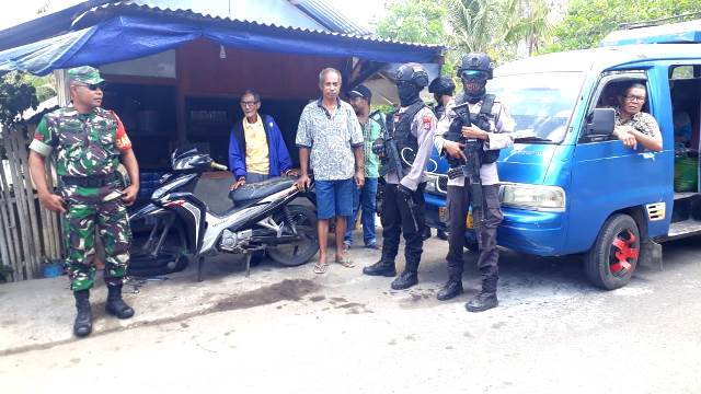 Berikan Rasa Aman Pasca Konflik, Tiem Pana Elang Lakukan Patroli di Seputaran Kec. Wulanggitang