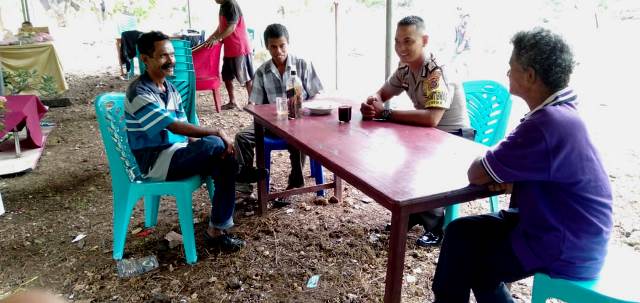 Rawan Kamtibmas, Bhabinkamtibmas Bripka Gusti Lakukan Himbauan Kamtibmas Menjelang Pesta Pernikahan