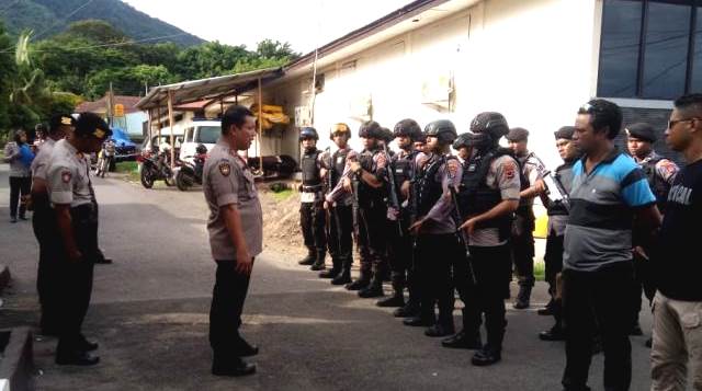 Polres Flotim Lakukan Pengamanan Perselisihan Antar Keluarga Yang Berujung Maut di Desa Baobage