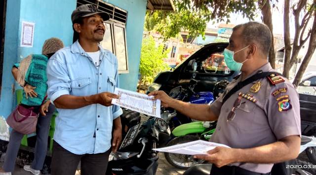 Polres Flotim Sampaikan Maklumat Kapolri Cegah Penyebaran Virus Corona (Covid-19)